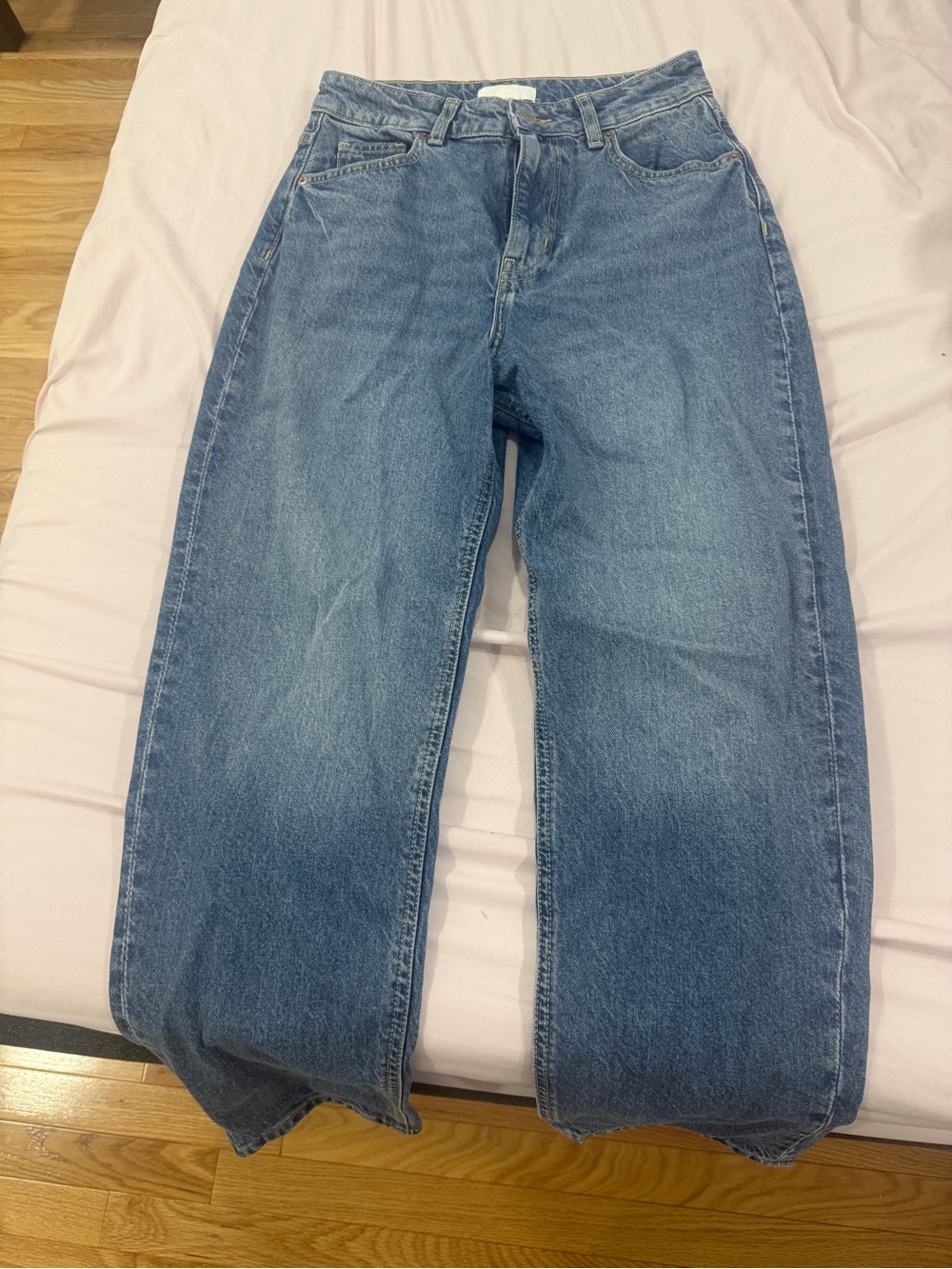 Zara Blue Straight Leg Jeans